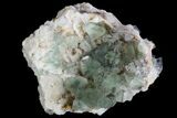Sea-foam Green, Cubic Fluorite Crystal Cluster - Morocco #138251-1